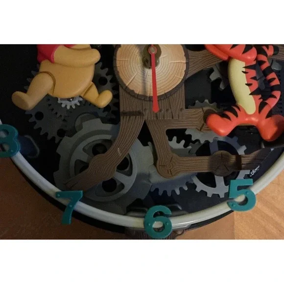 Disney Pooh And Friends Animated Musical Wall Clock In Box Vintage RARE
